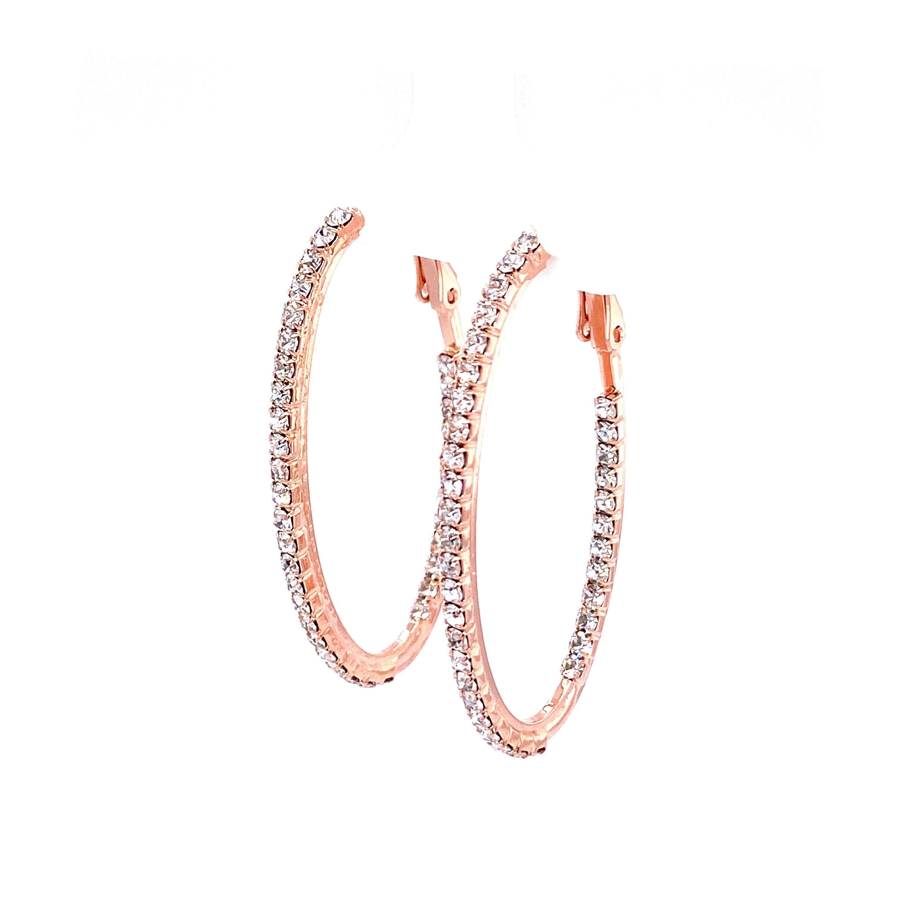 Crystal Oval Hoops Collection by picntell