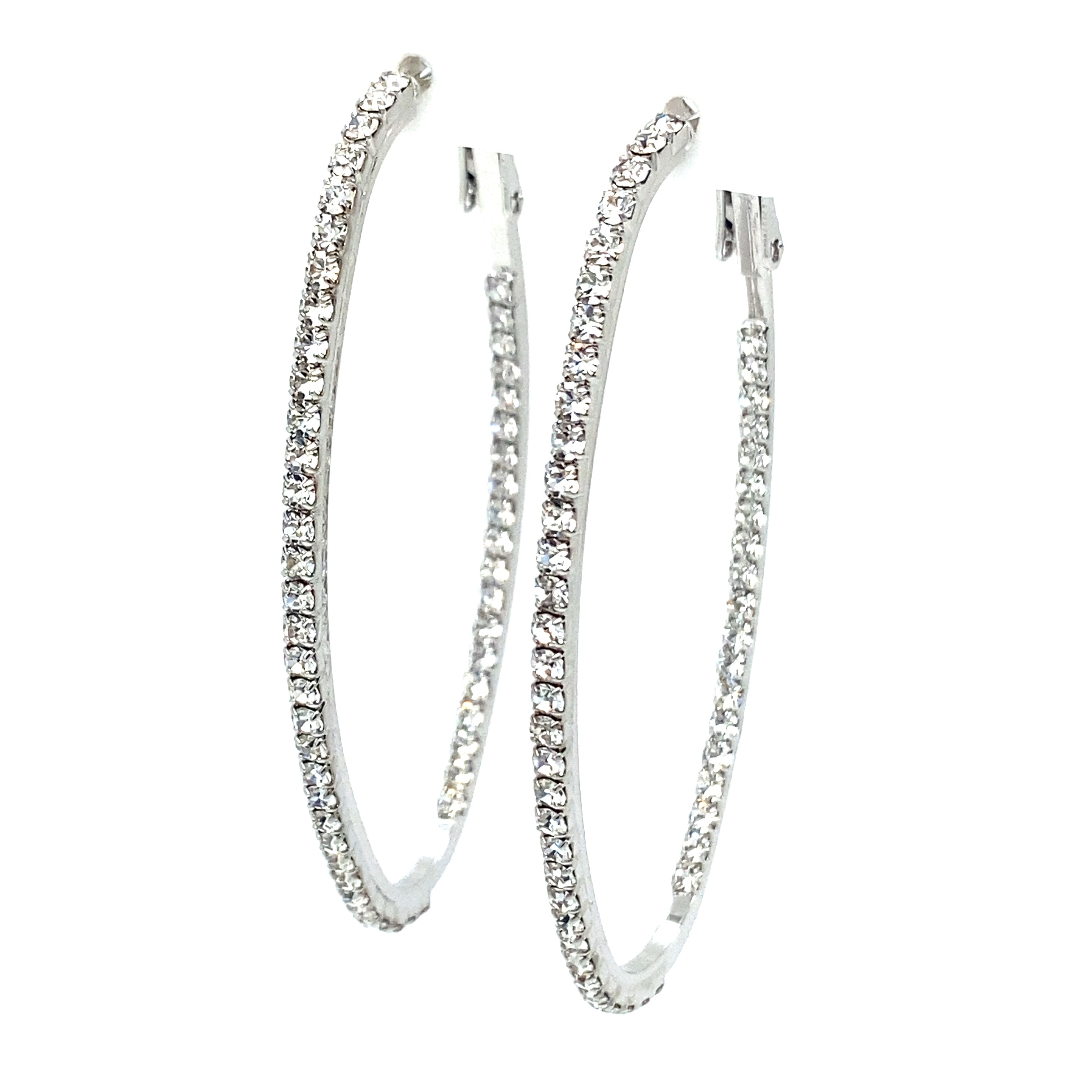 Crystal Oval Hoops Collection by picntell
