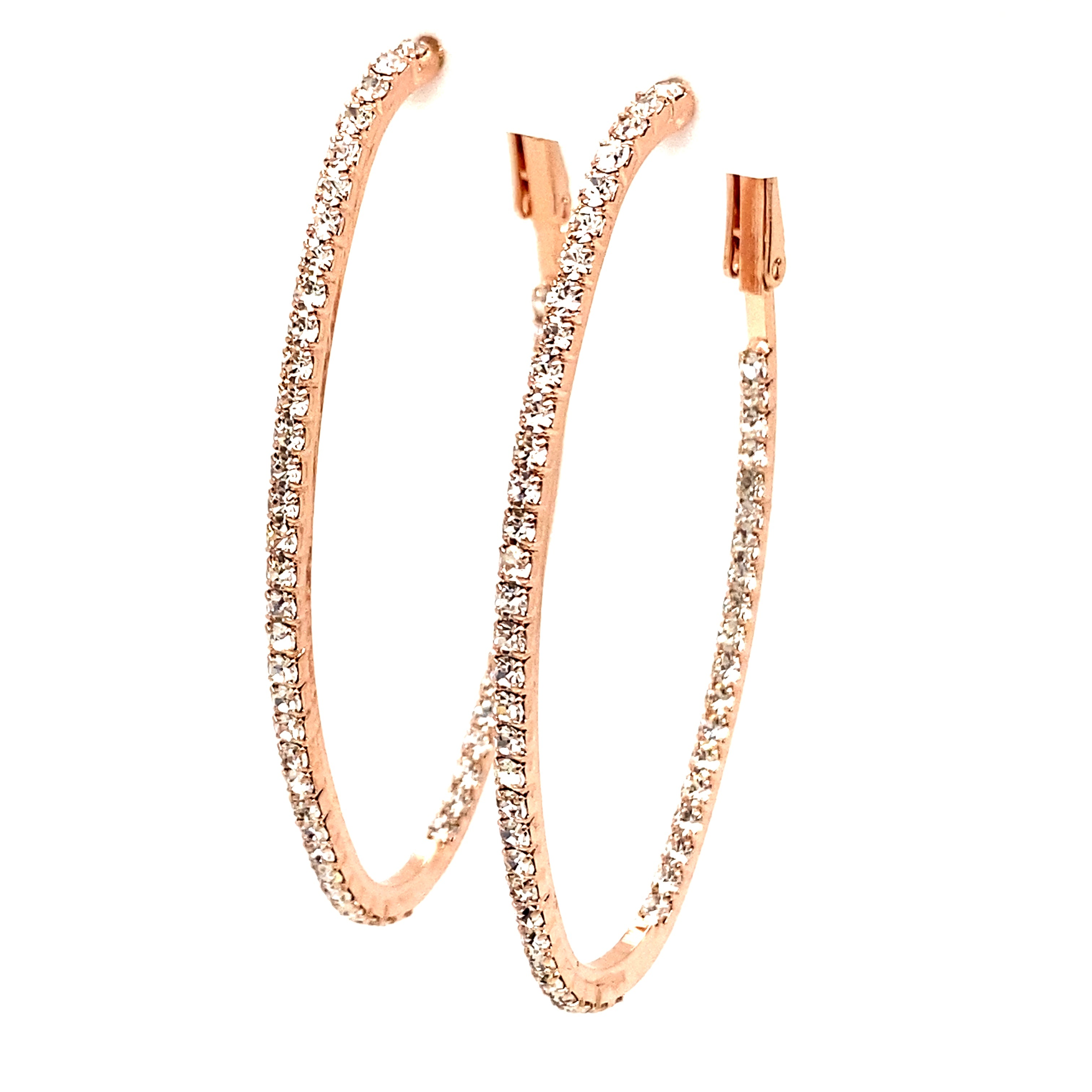 Crystal Oval Hoops Collection by picntell