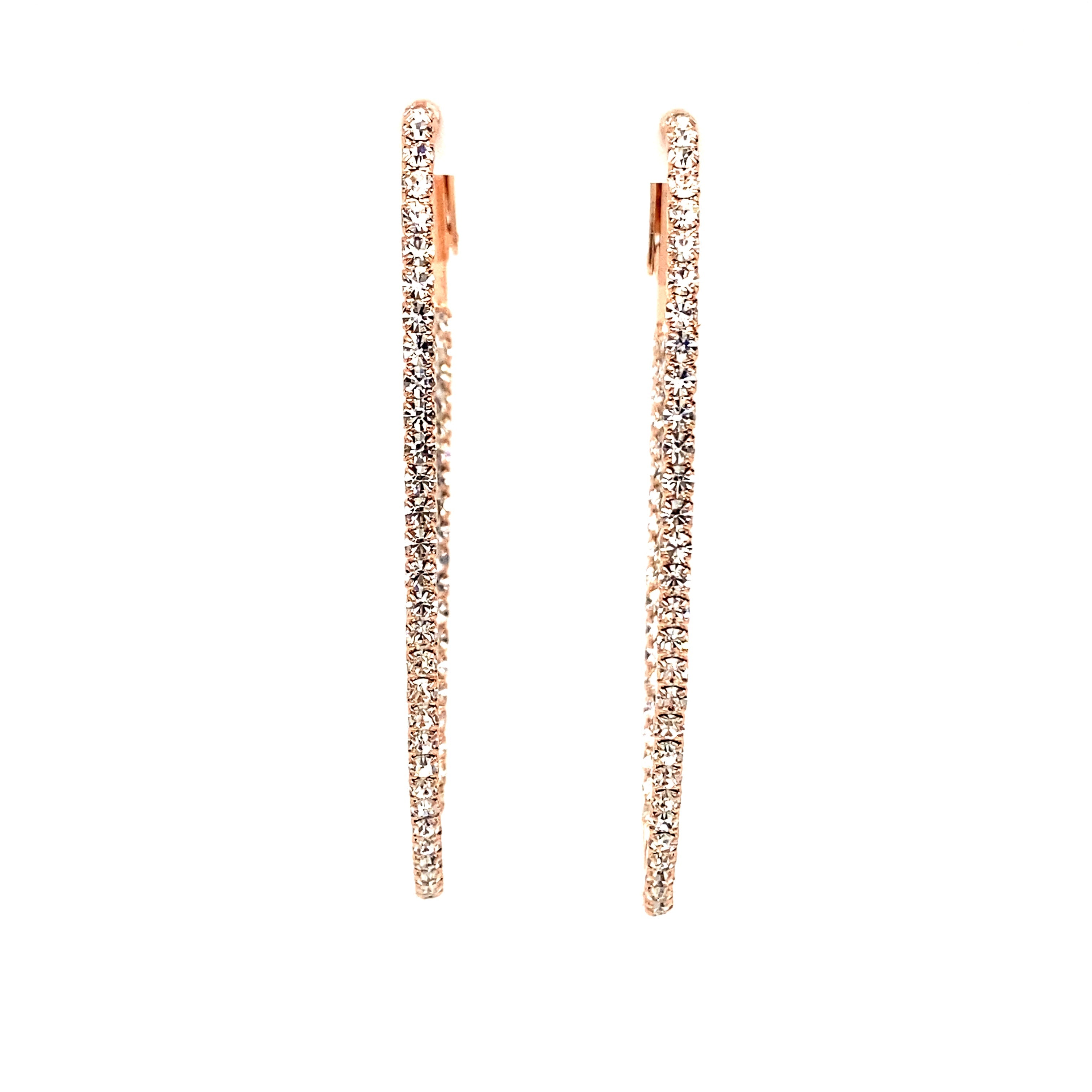 Crystal Oval Hoops Collection by picntell
