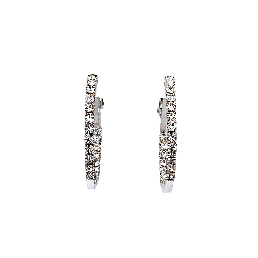 Round Crystal Hoops Collection by picntell