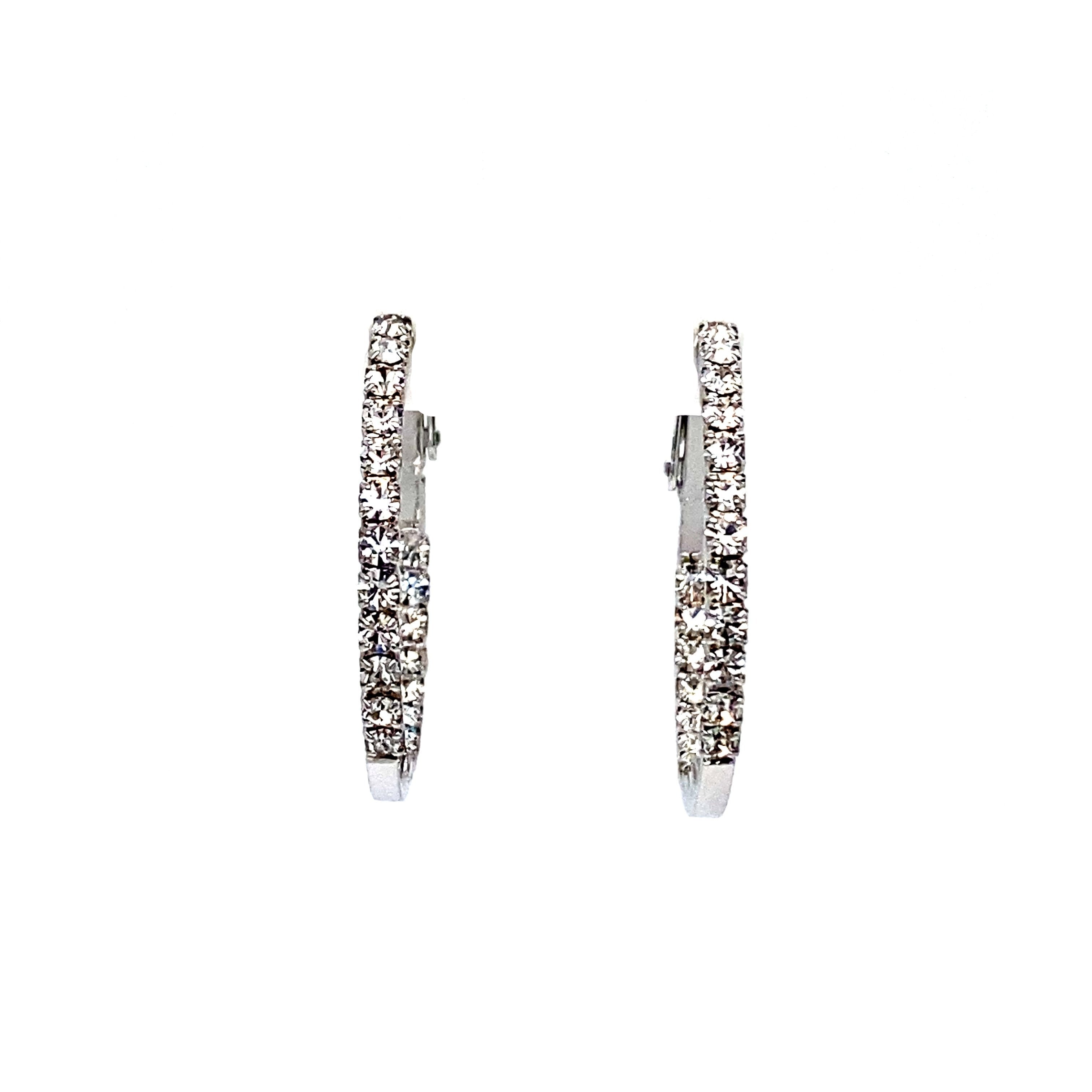 Round Crystal Hoops Collection by picntell