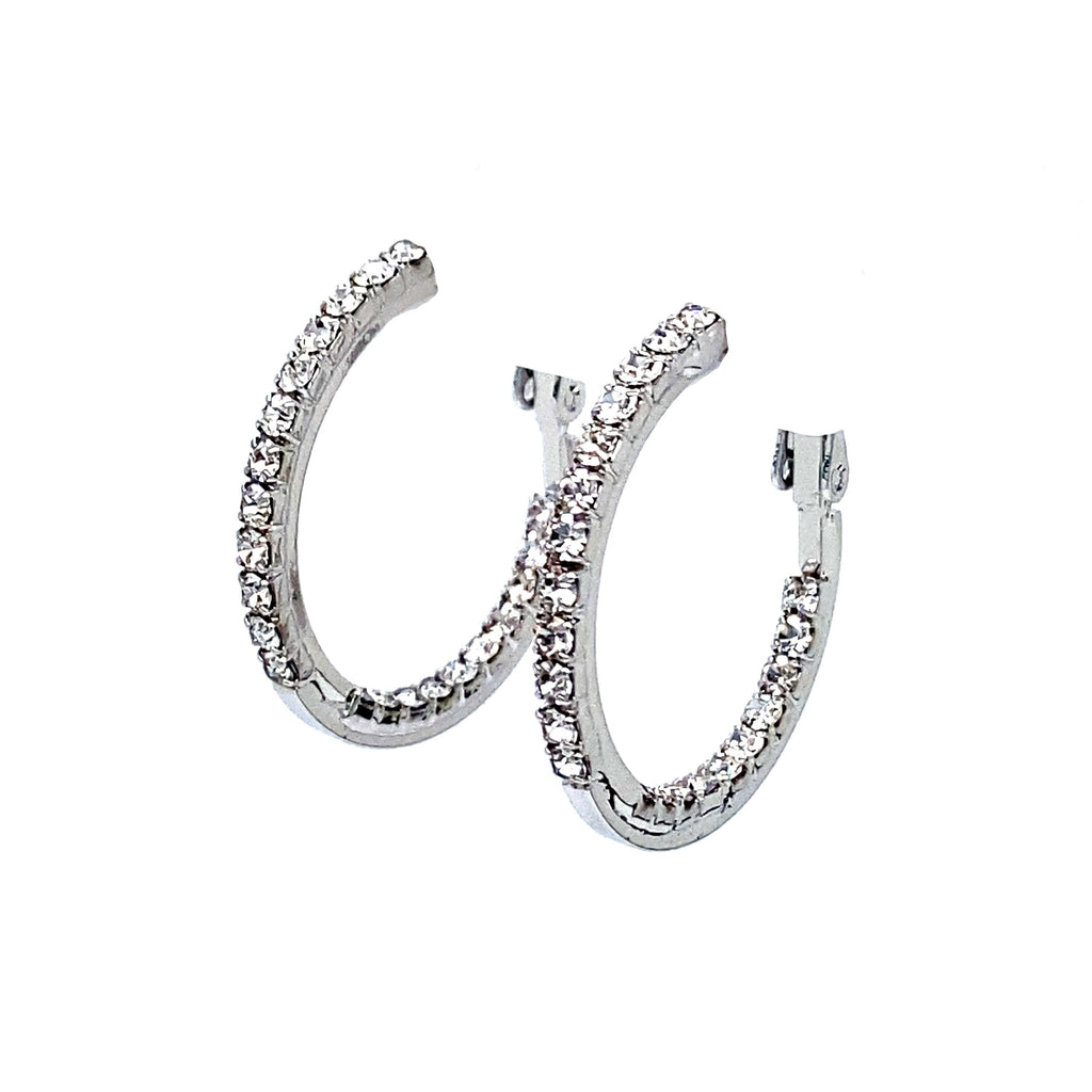 Round Crystal Hoops Collection by picntell