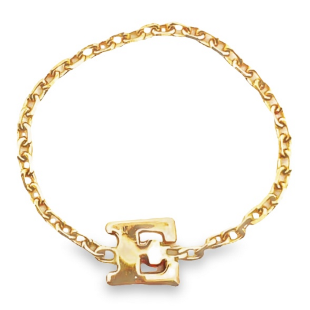14K Initial Chain Rings by picntell