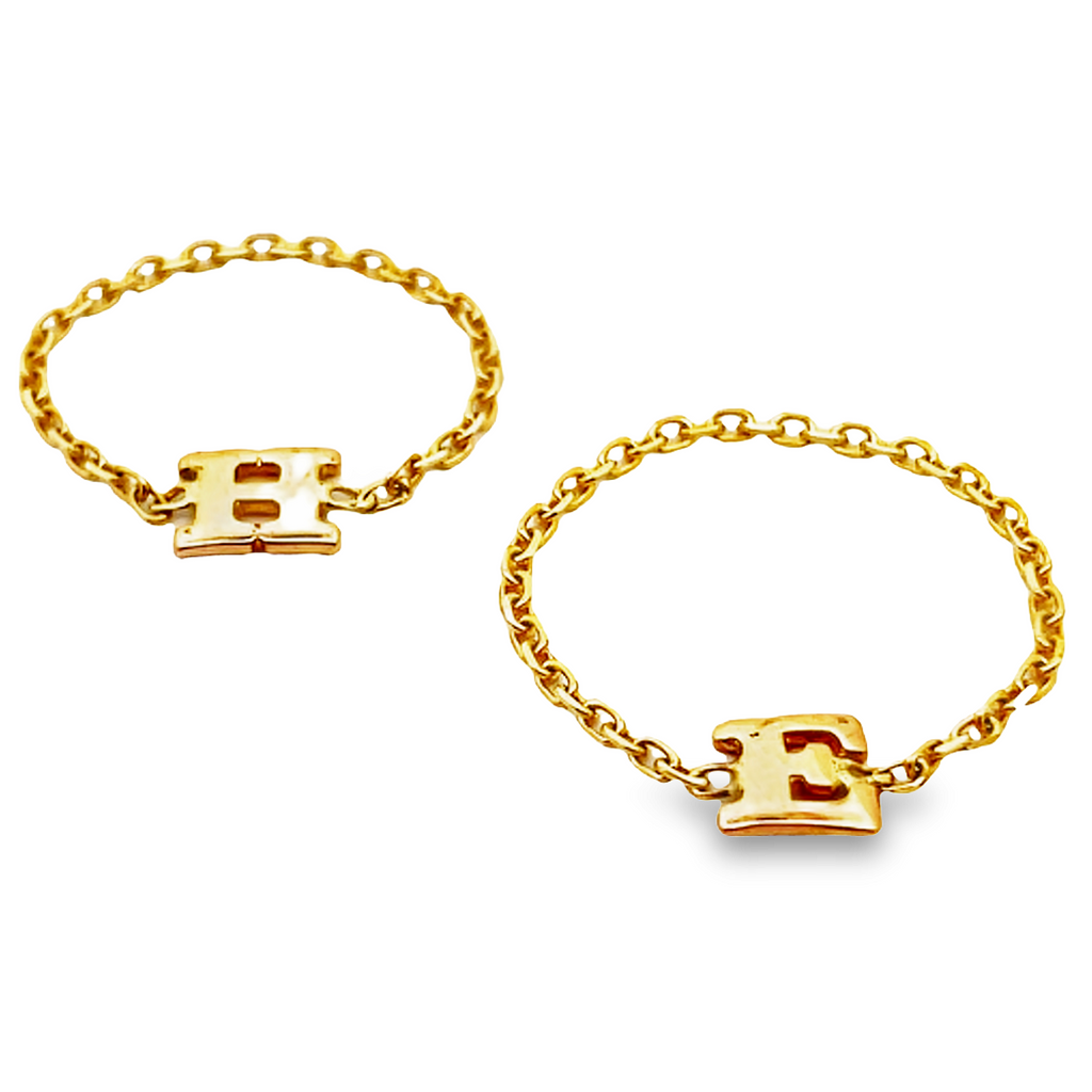 14K Initial Chain Rings by picntell