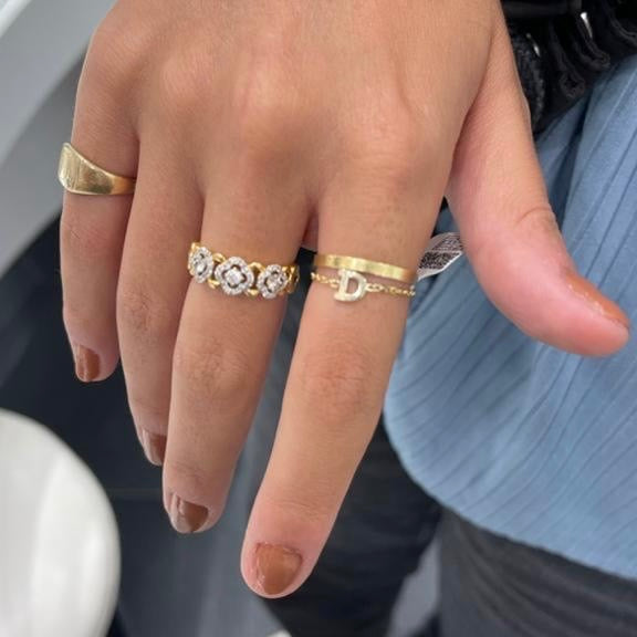 14K Initial Chain Rings by picntell
