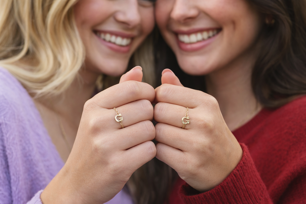 14K Initial Chain Rings by picntell