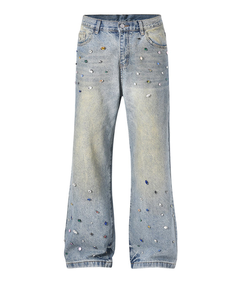 AZUL COLORED GEMSTONE DENIM by UNDEVELOPED