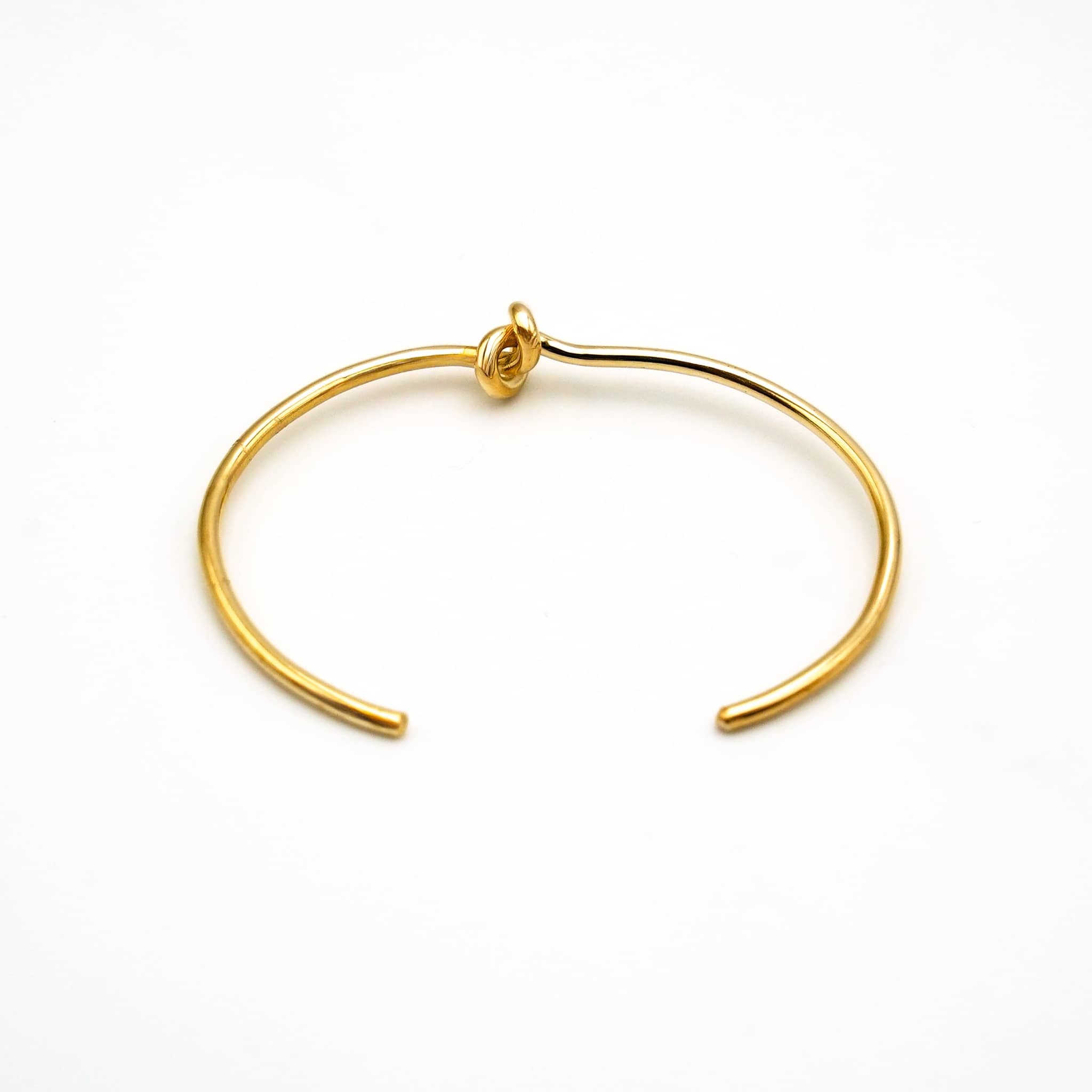 Thin Knot Brass Cuff Bracelet | Tatu