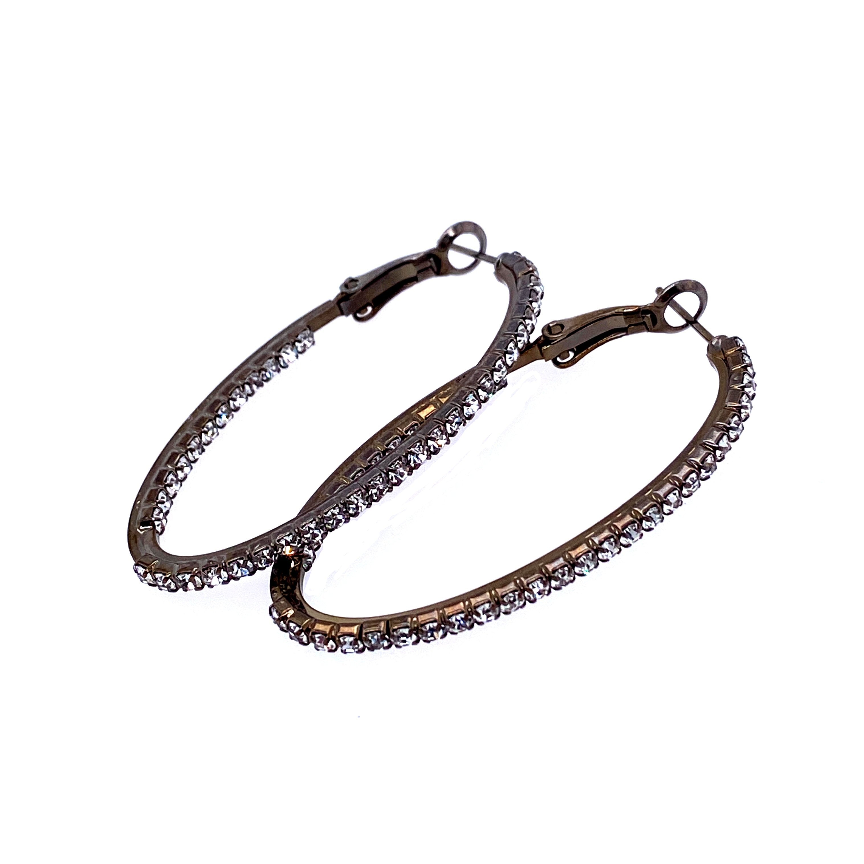 Crystal Oval Hoops Collection by picntell