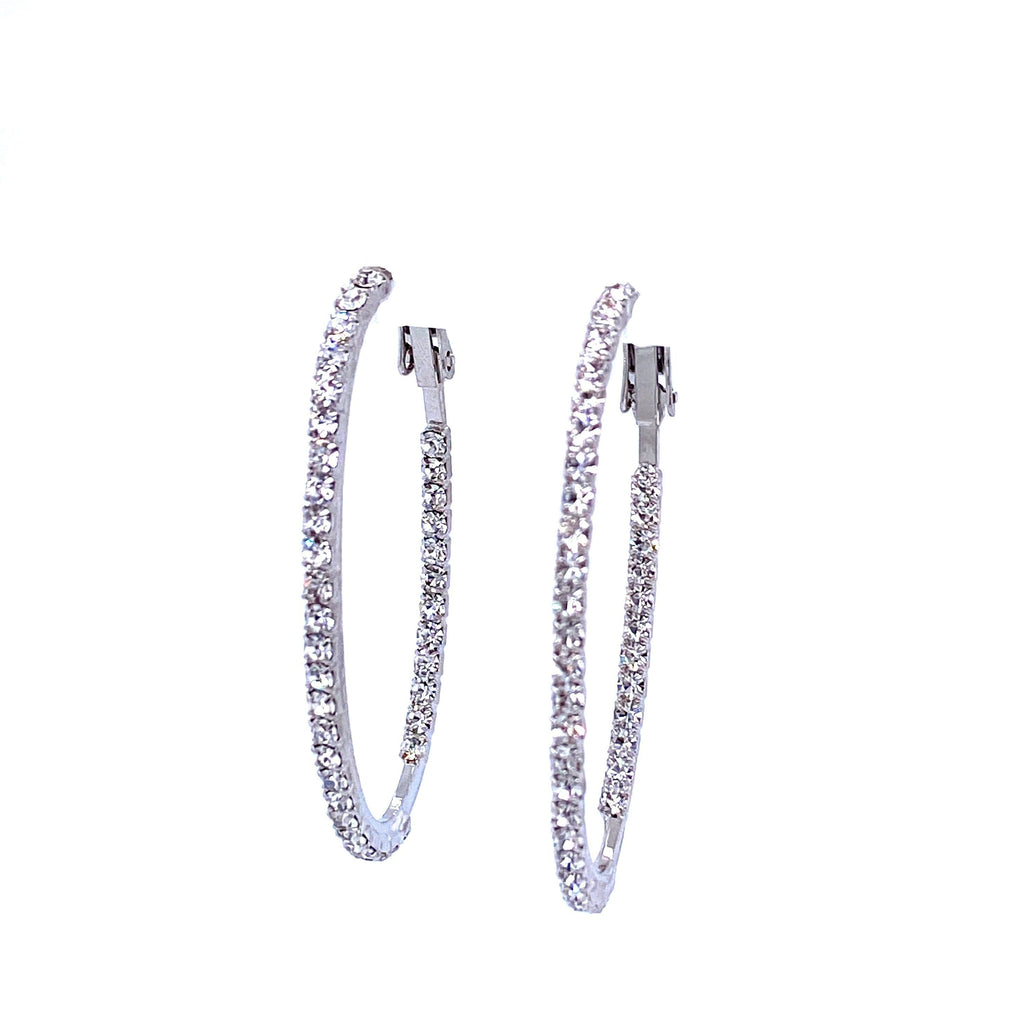 Crystal Oval Hoops Collection by picntell