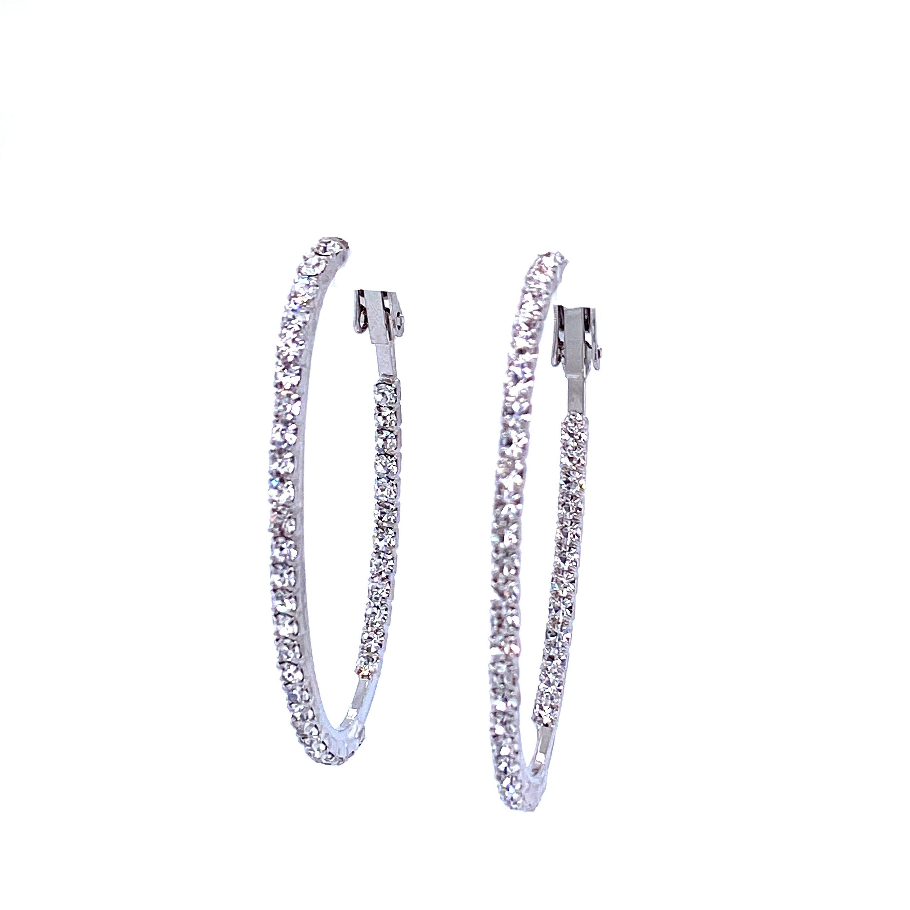 Crystal Oval Hoops Collection by picntell