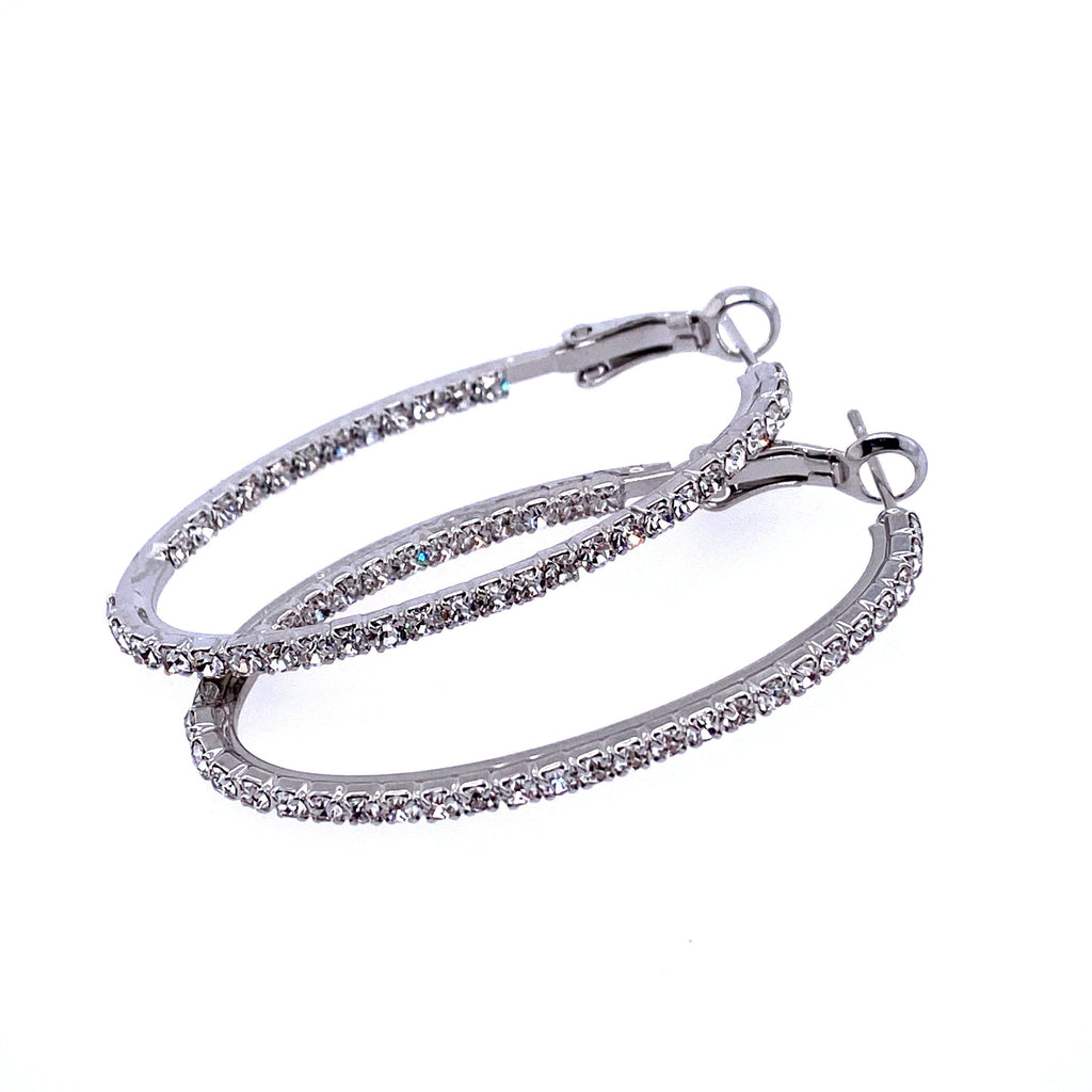 Crystal Oval Hoops Collection by picntell
