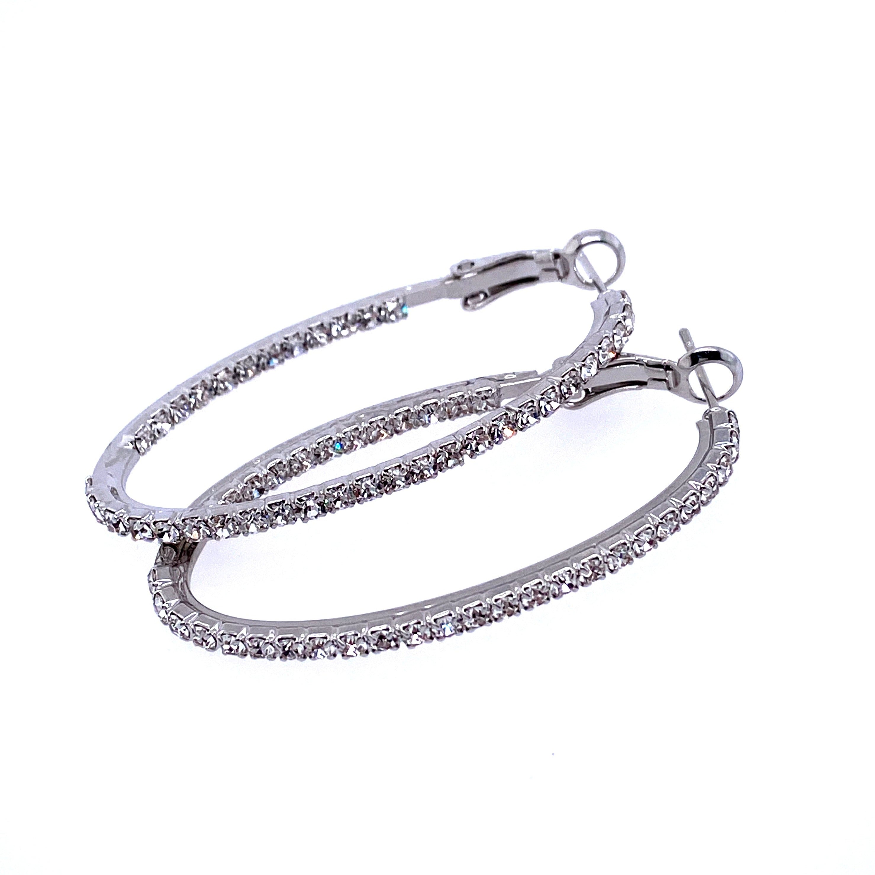 Crystal Oval Hoops Collection by picntell