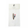 Bird Embroidered Cotton Tea Towels - Handmade Kitchen Gift by Ecodunia