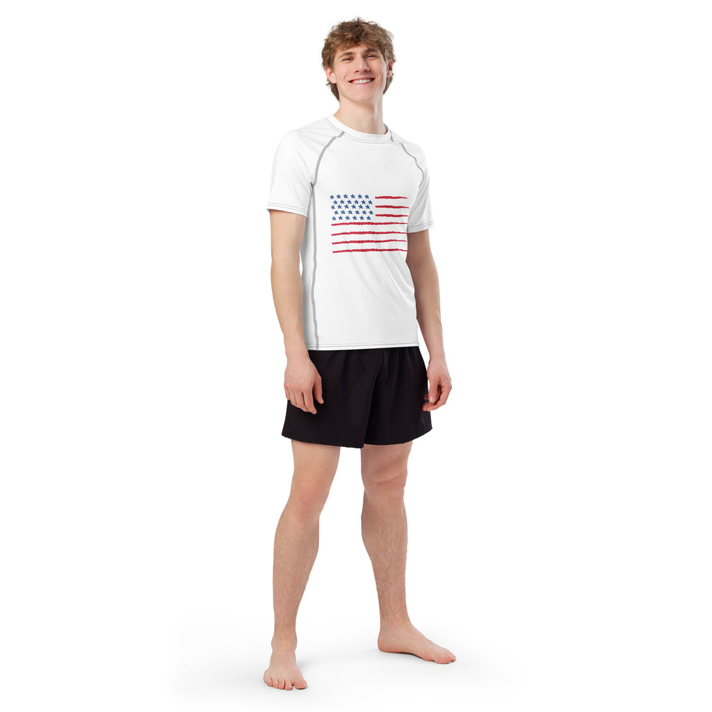 USA All-over print men’s rash guard by Latinamom33