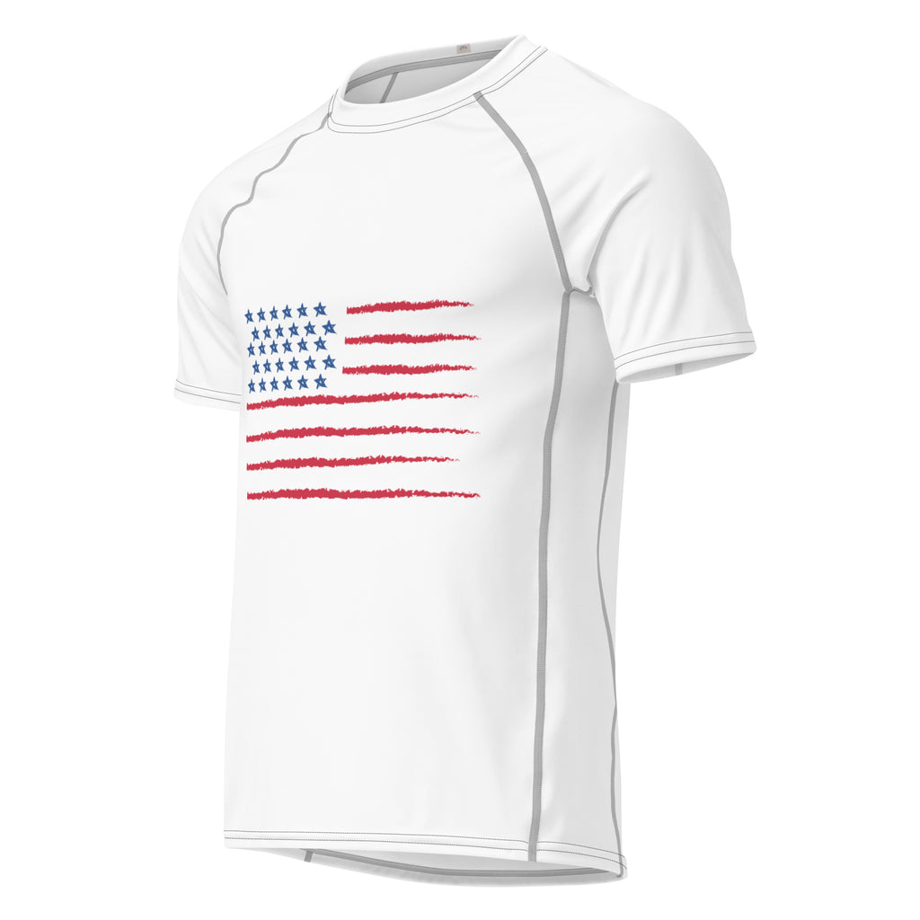 USA All-over print men’s rash guard by Latinamom33