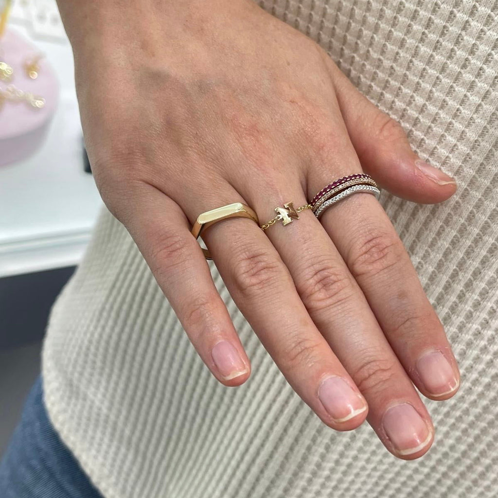14K Initial Chain Rings by picntell
