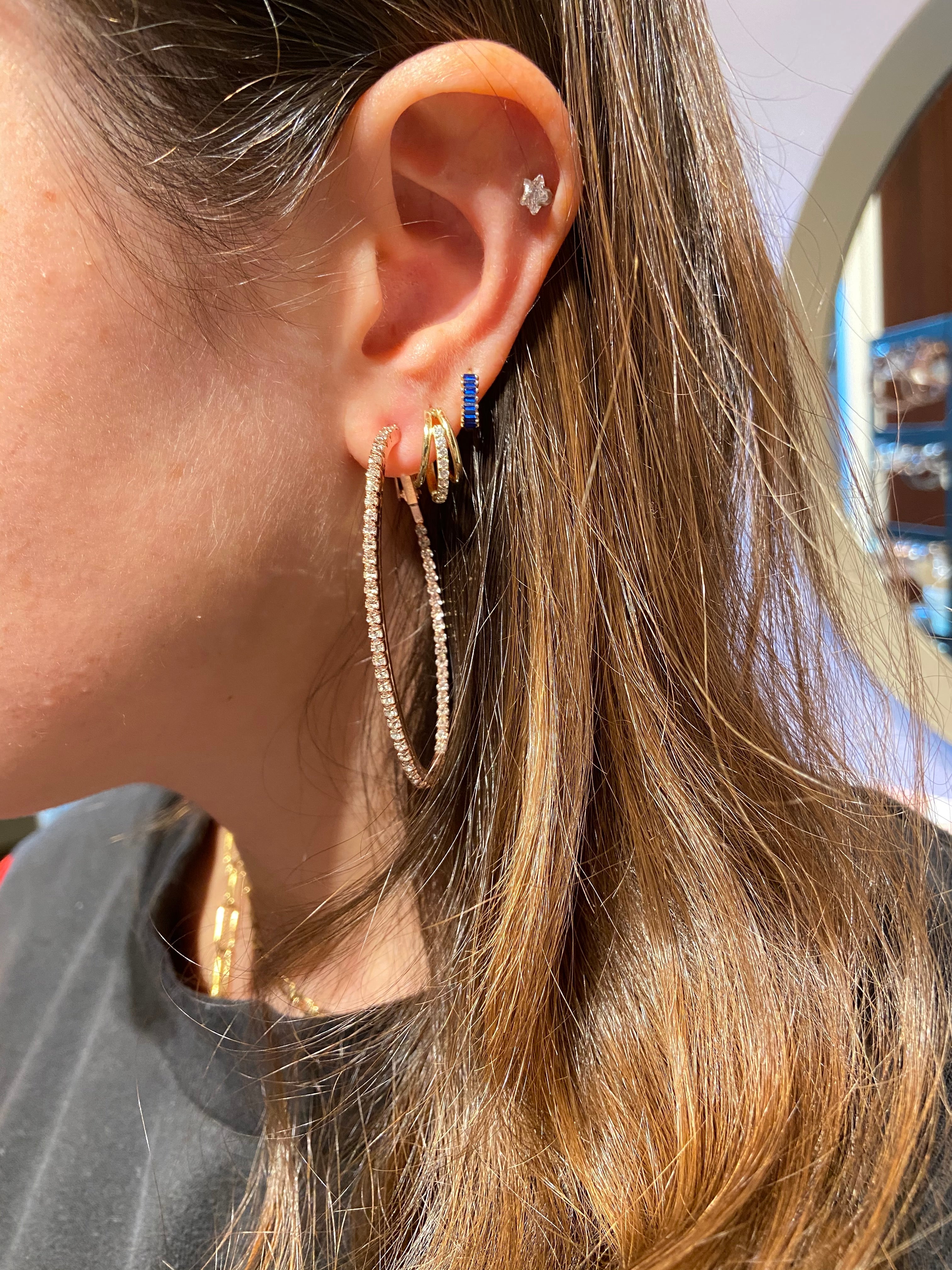 Crystal Oval Hoops Collection by picntell
