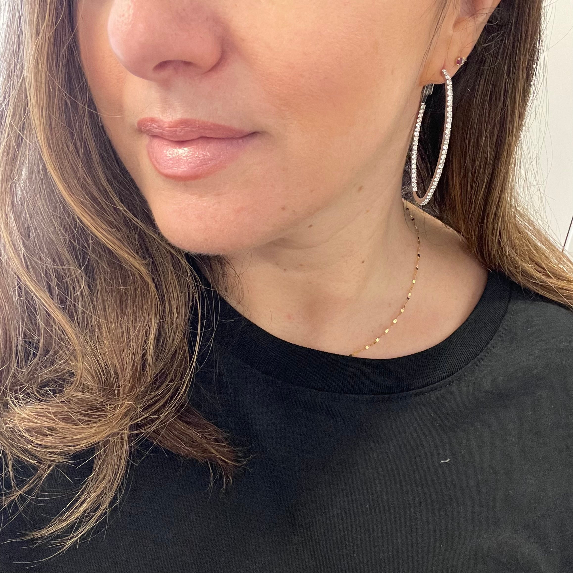 Crystal Oval Hoops Collection by picntell