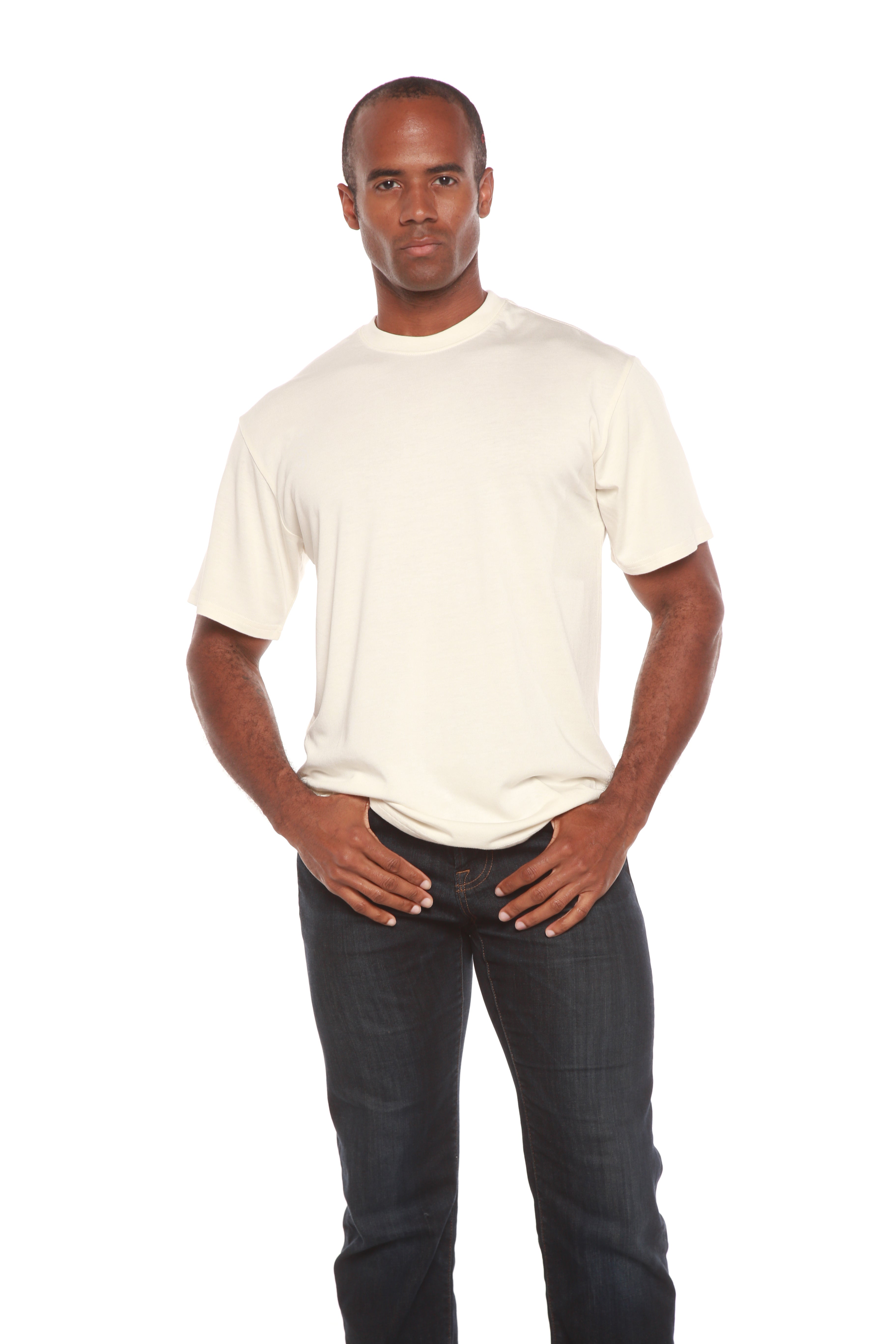 The Original Men's Bamboo Viscose/Organic Cotton Short Sleeve T-Shirt - Classic Cut by Spun Bamboo