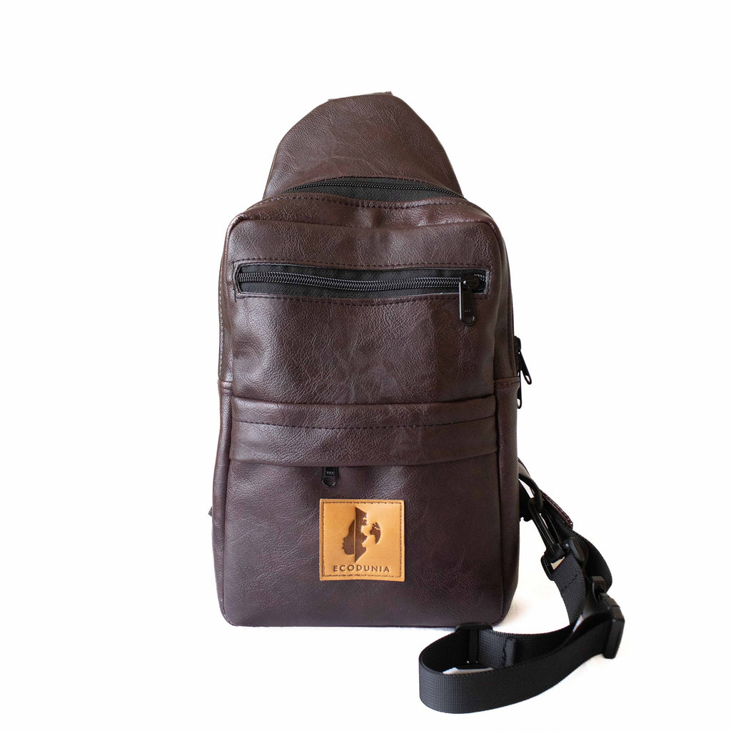 Large Vegan Leather Crossbody Sling Bag | Umoja